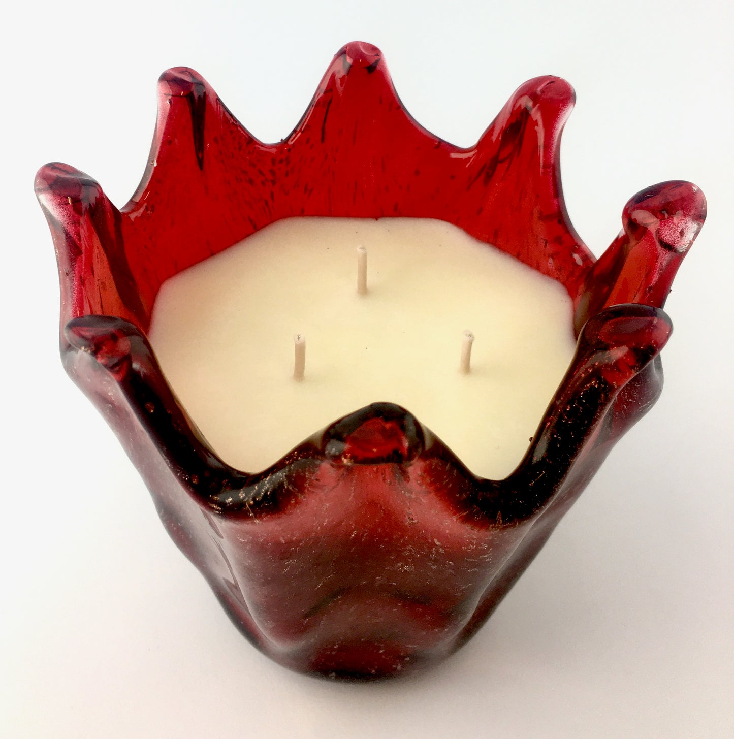 Italian Glass Crown, Red
