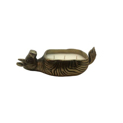 Bronze Zebra Candle