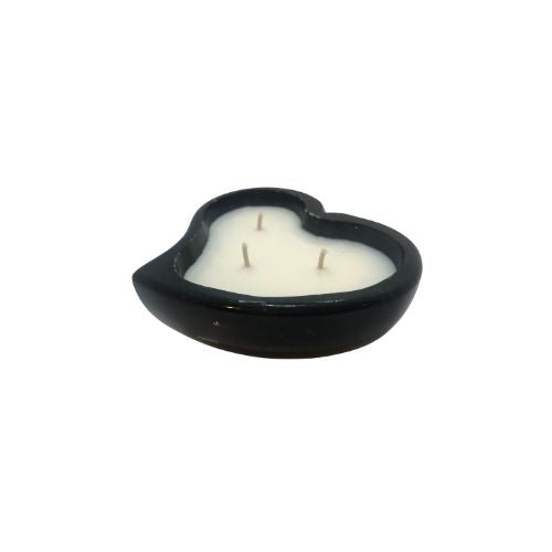 Alabaster Heart Candle