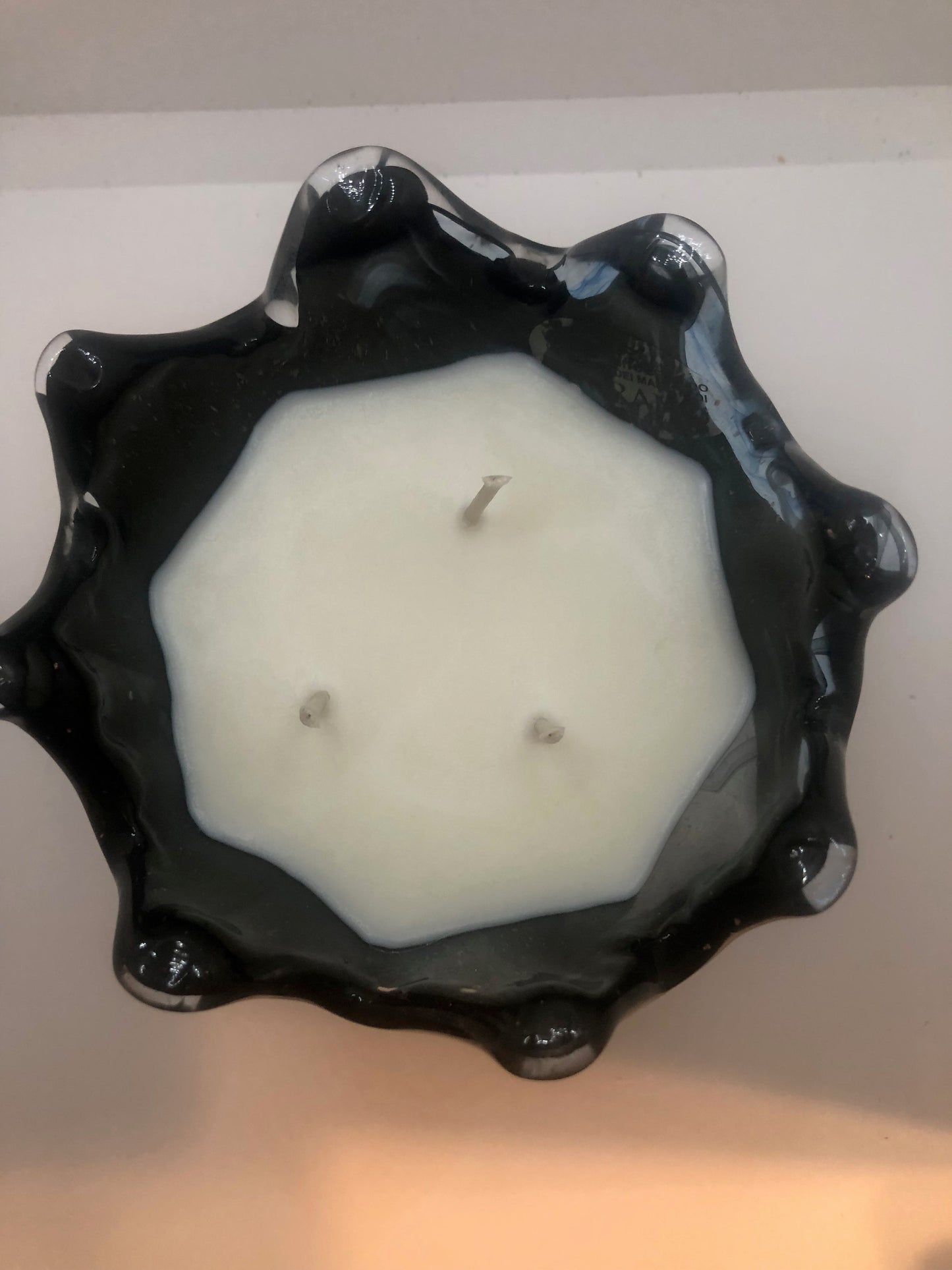 Italian Glass Crown, Black