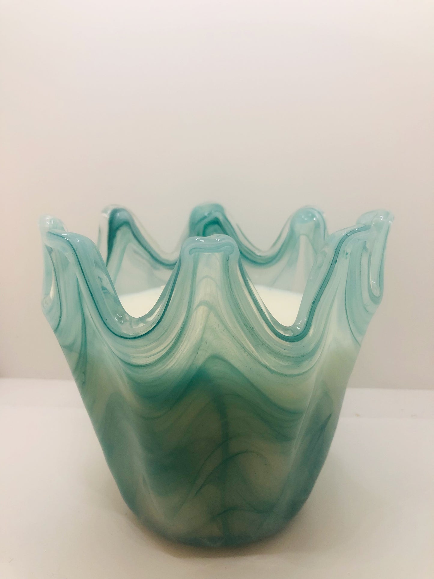 Italian Glass Crown, Blue