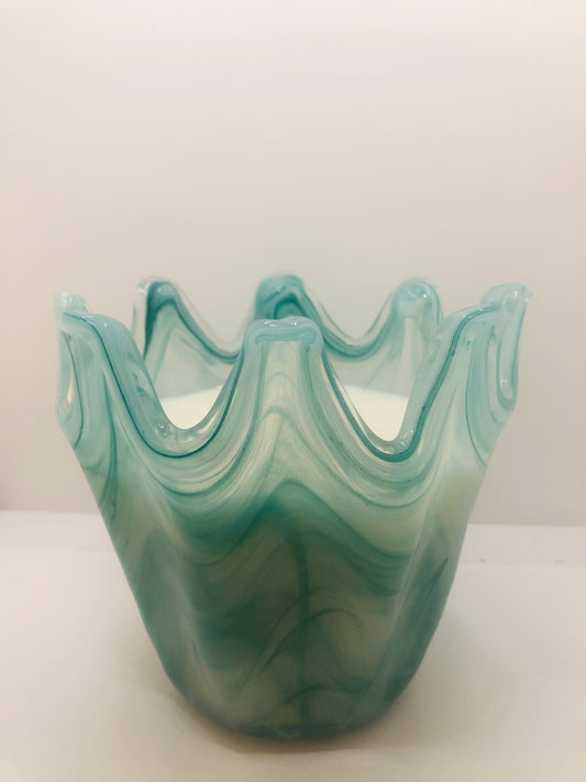 Italian Glass Crown, Blue