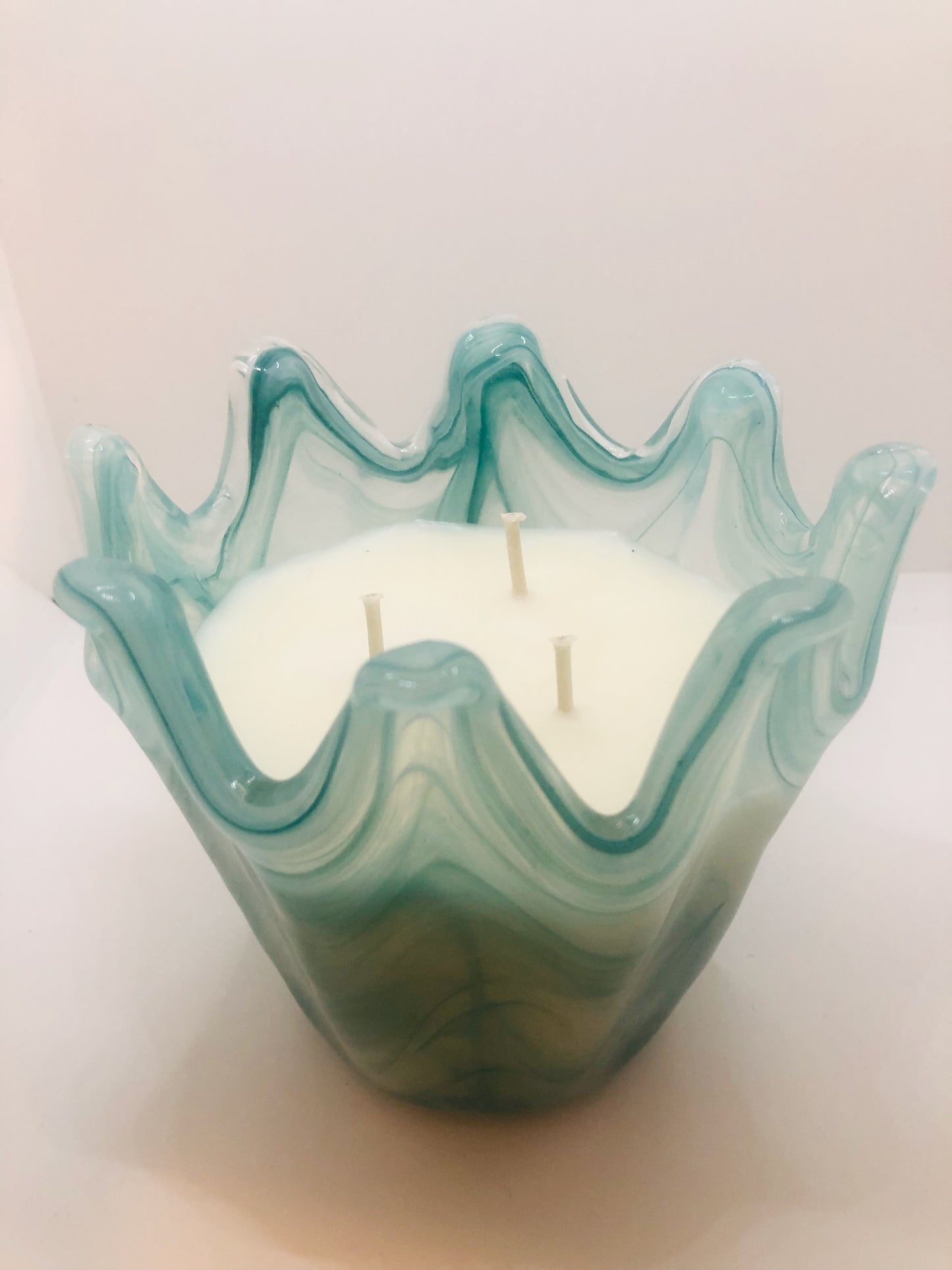 Italian Glass Crown, Blue