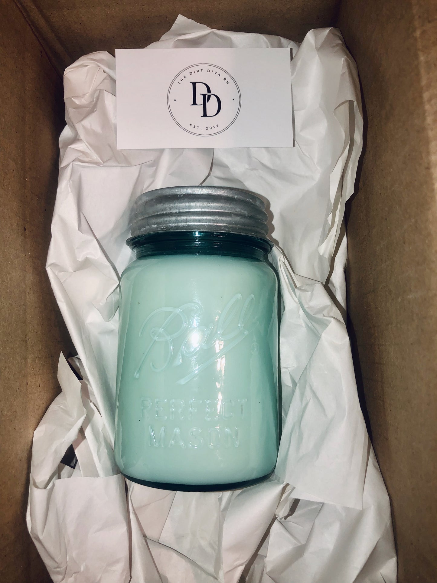 Vintage Mason Ball Jar Candle