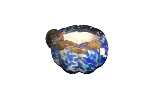 Glass Pumpkin Candle